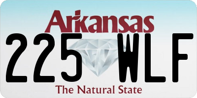 AR license plate 225WLF