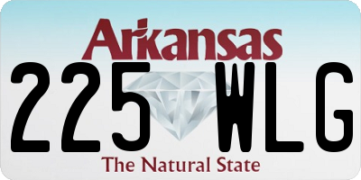AR license plate 225WLG