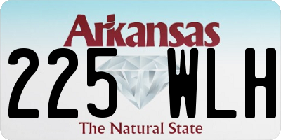 AR license plate 225WLH