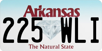 AR license plate 225WLI