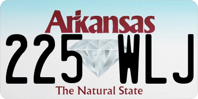 AR license plate 225WLJ
