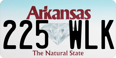 AR license plate 225WLK