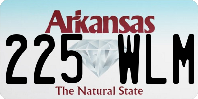 AR license plate 225WLM
