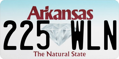 AR license plate 225WLN