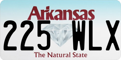 AR license plate 225WLX