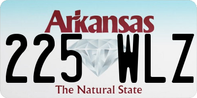 AR license plate 225WLZ