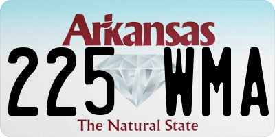 AR license plate 225WMA