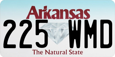 AR license plate 225WMD