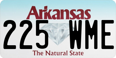 AR license plate 225WME