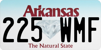 AR license plate 225WMF