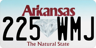 AR license plate 225WMJ