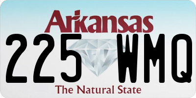AR license plate 225WMQ