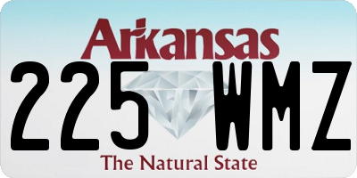AR license plate 225WMZ