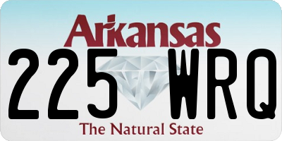 AR license plate 225WRQ