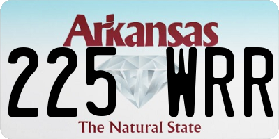 AR license plate 225WRR