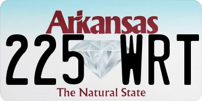 AR license plate 225WRT