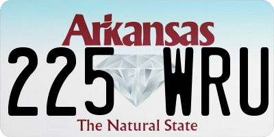 AR license plate 225WRU