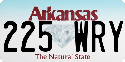 AR license plate 225WRY