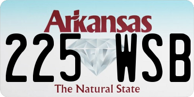 AR license plate 225WSB