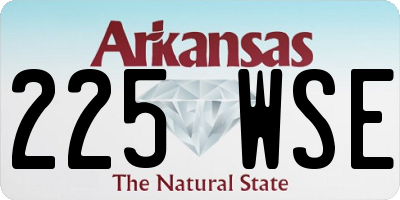 AR license plate 225WSE