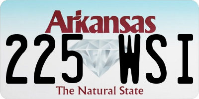 AR license plate 225WSI