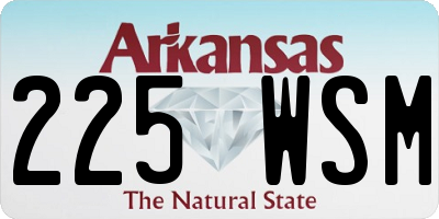 AR license plate 225WSM