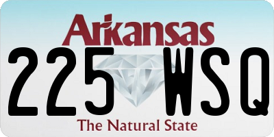 AR license plate 225WSQ