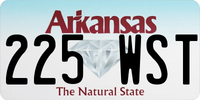 AR license plate 225WST