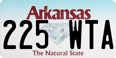 AR license plate 225WTA