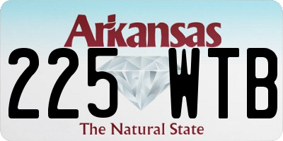 AR license plate 225WTB