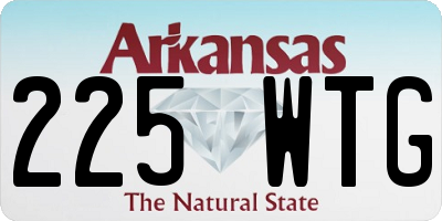 AR license plate 225WTG