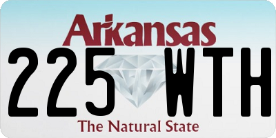 AR license plate 225WTH