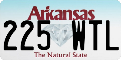 AR license plate 225WTL