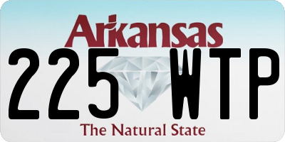 AR license plate 225WTP
