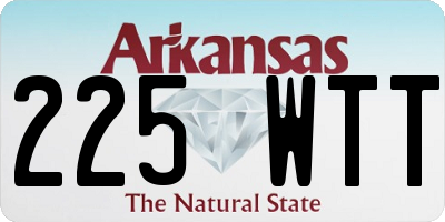 AR license plate 225WTT