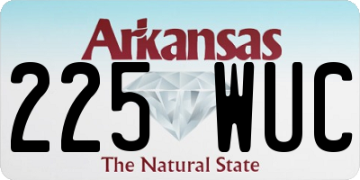 AR license plate 225WUC