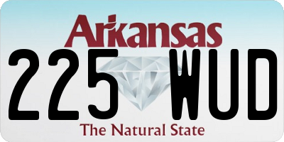 AR license plate 225WUD