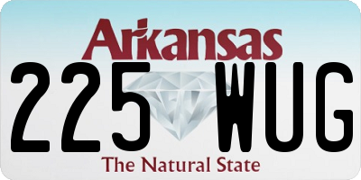 AR license plate 225WUG