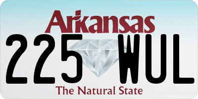 AR license plate 225WUL