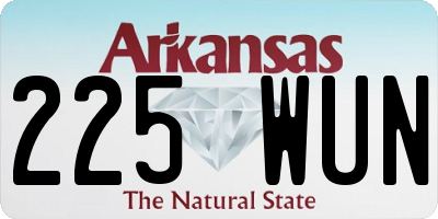 AR license plate 225WUN