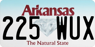 AR license plate 225WUX