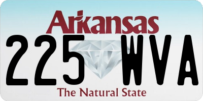 AR license plate 225WVA
