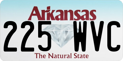 AR license plate 225WVC