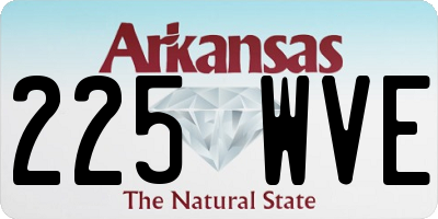 AR license plate 225WVE