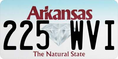 AR license plate 225WVI