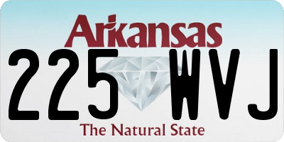 AR license plate 225WVJ