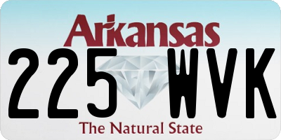 AR license plate 225WVK