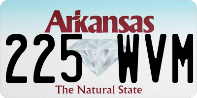 AR license plate 225WVM