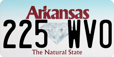 AR license plate 225WVO