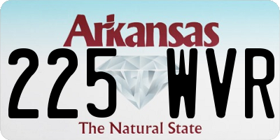 AR license plate 225WVR